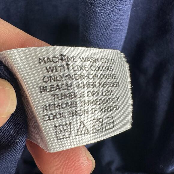 Coolibar Mens size XXL Long Sleeve Sun Protection T-Shirt UPF 50 Crew Neck Blue - Picture 9 of 10